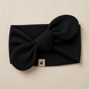 Laço de Cabelo Regulável - Algodão Stretch | Preto