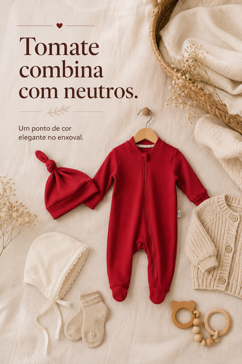Saída Maternidade – Recém-Nascido a 3 Meses | Tomate
