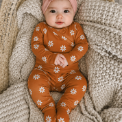 Kit Body Kimono + Calça com Pezinho Recém-Nascido a 3 Meses - Cotton Adapt | Rust & Daisy