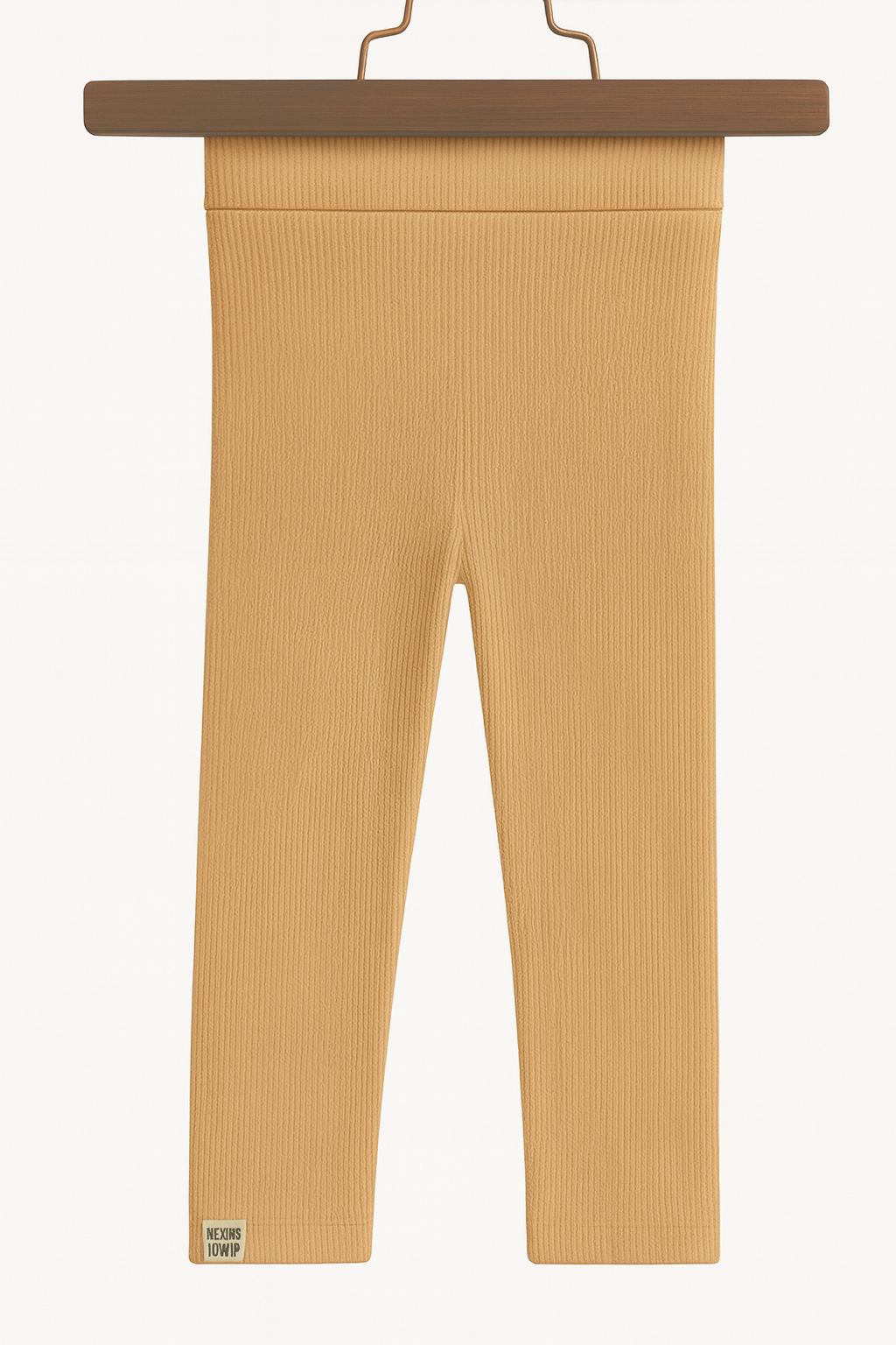 Legging Bebê e Infantil Menina – Canelado Algodão Premium Liso | Marrom Claro