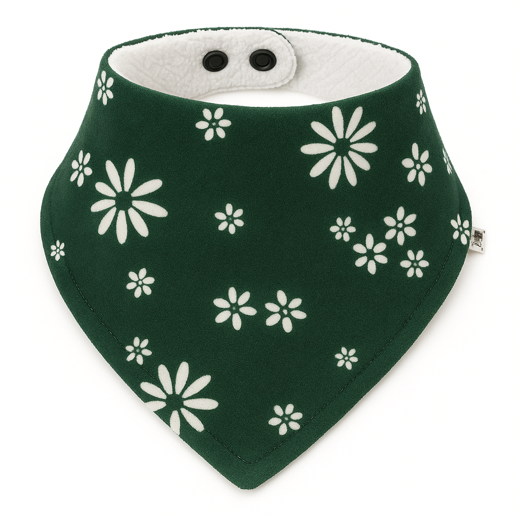 Bandana Babador Bebê Menina –  Algodão Premium Estampa Exclusiva |  Daisy