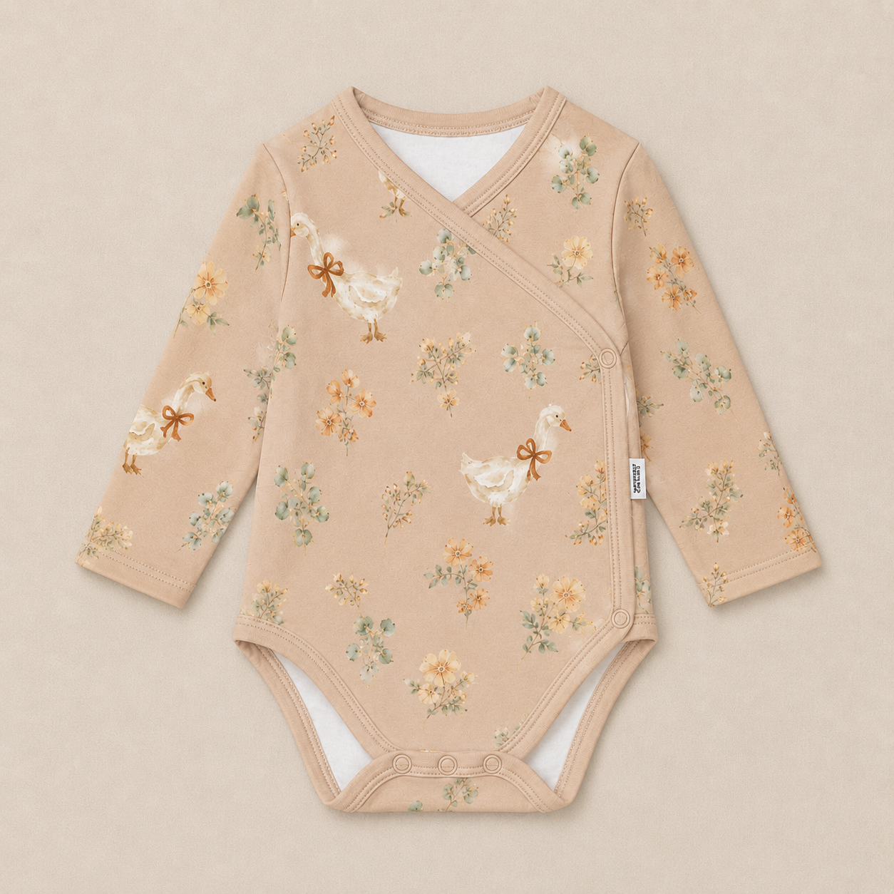Body Kimono Recém-Nascido à 3 Meses - Cotton Adapt | Gansinhos Late