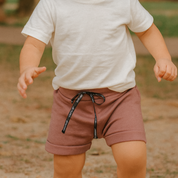 Bermuda Bebê/Infantil Menino – Algodão Premium Liso | Caqui