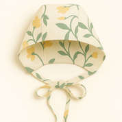Touca Clássica Bloom - Cotton Premium Estampa Exclusiva | Floral Vintage Tons de Azul