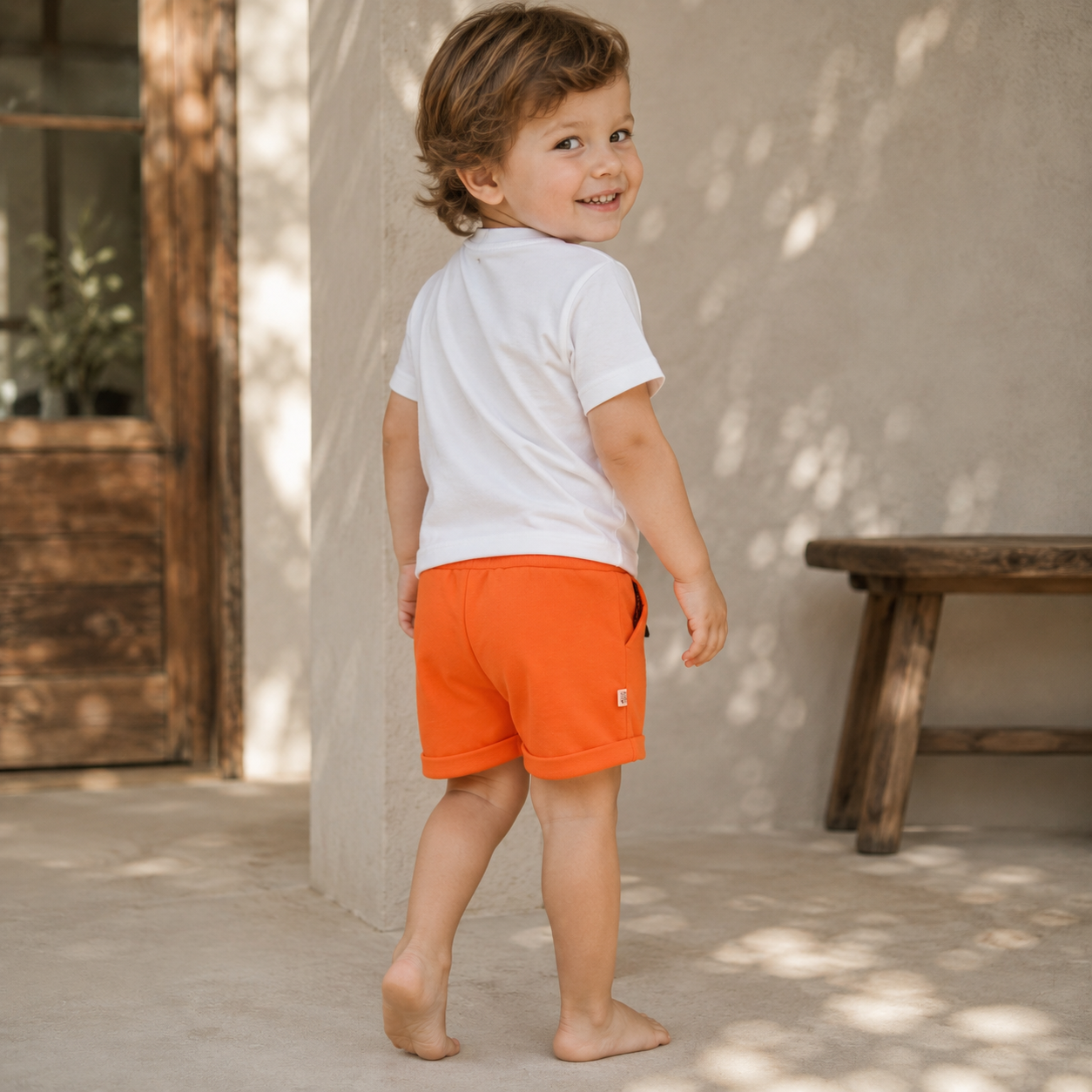 Bermuda - Algodão Premium | Laranja