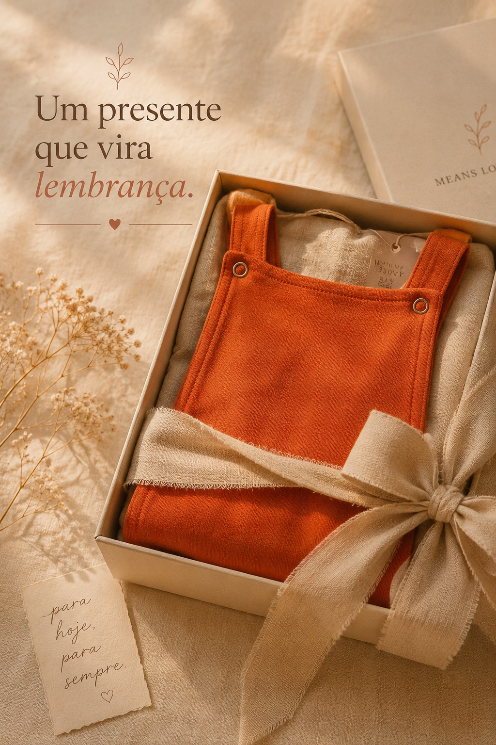 Jardineira Romper - Algodão Premium | Laranja