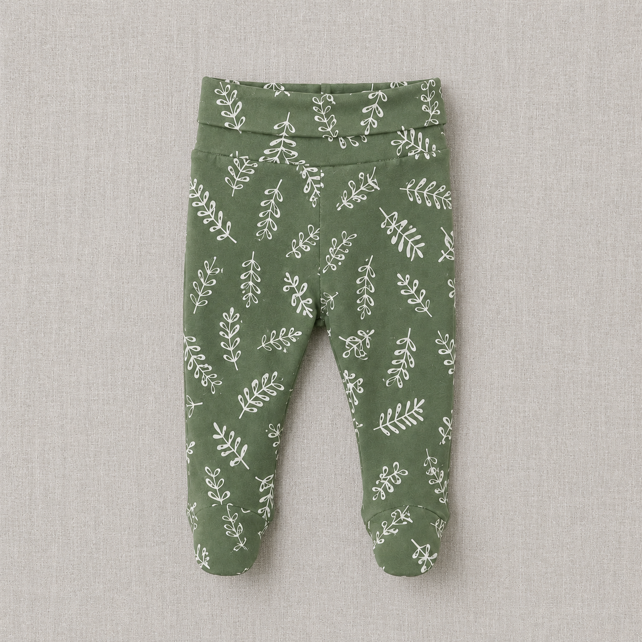 Calça Recém-Nascido à 3 meses com Pezinho – Cotton Adapt | Oliveiras da Sorte