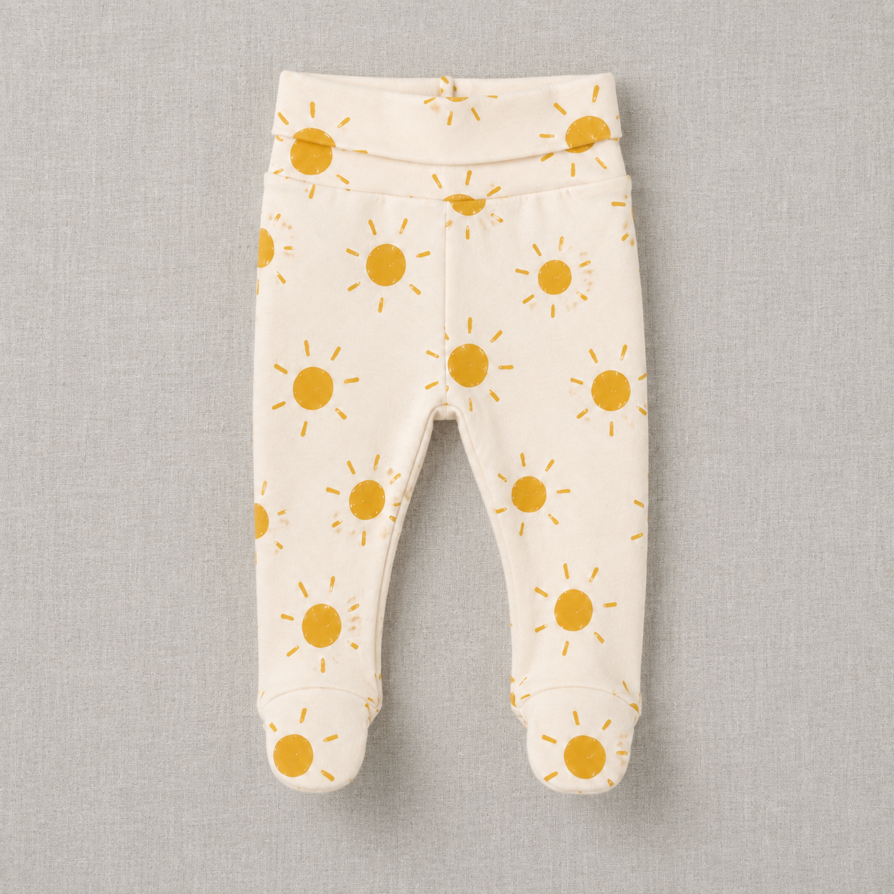 Calça Recém-Nascido à 3 meses com Pezinho – Cotton Adapt | Little Sunshine