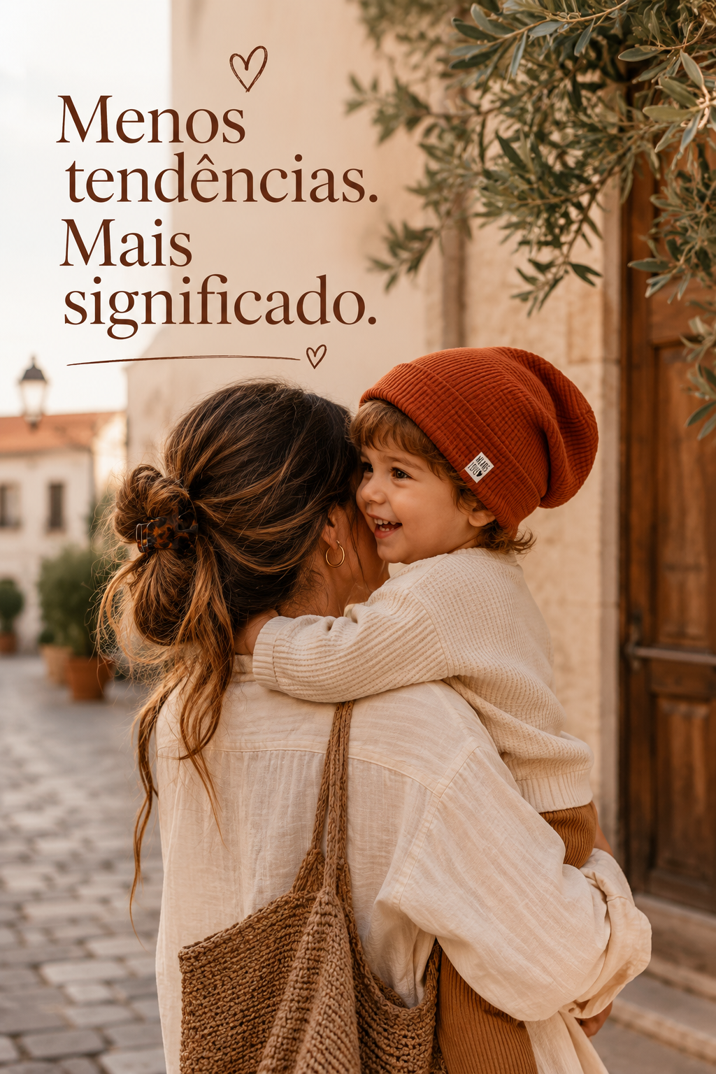 Touca Beanie Dobrável - Algodão Canelado | Ferrugem