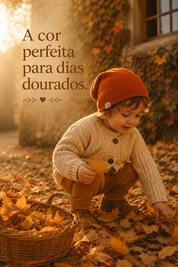 Touca Beanie Dobrável - Algodão Canelado | Ferrugem