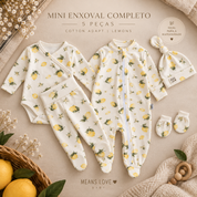 Mini Enxoval Completo 5 peças - Cotton Adapt | Lemons