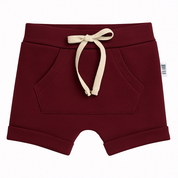 Bermuda Bebê/Infantil Menino – Algodão Stretch Liso | Merlot