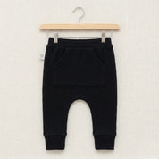 Calça Bolsão Canguru - Algodão Premium | Preta