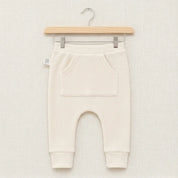 Calça Bolsão Canguru - Algodão Canelado | Off White