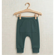 Calça Bolsão Canguru - Algodão Premium | Verde Mate