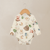Body Kimono Recém-Nascido à 3 Meses - Cotton Adapt | Fazendinha Encantada Fundo Off White