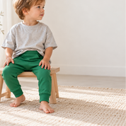 Calça Bolsão Canguru- Algodão Stretch | Verde Bandeira