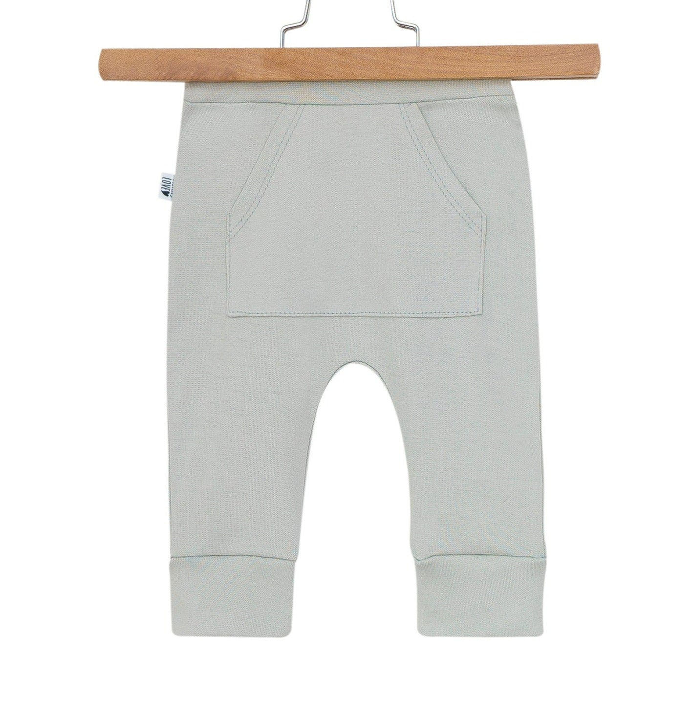 CALÇA BEBÊ/INFANTIL COM BOLSO UNISSEX [MALHA ALGODÃO - LISA] - OFFWHITE