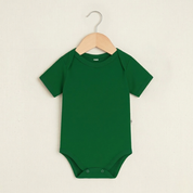 Body Manga Curta - Algodão Stretch | Verde Bandeira
