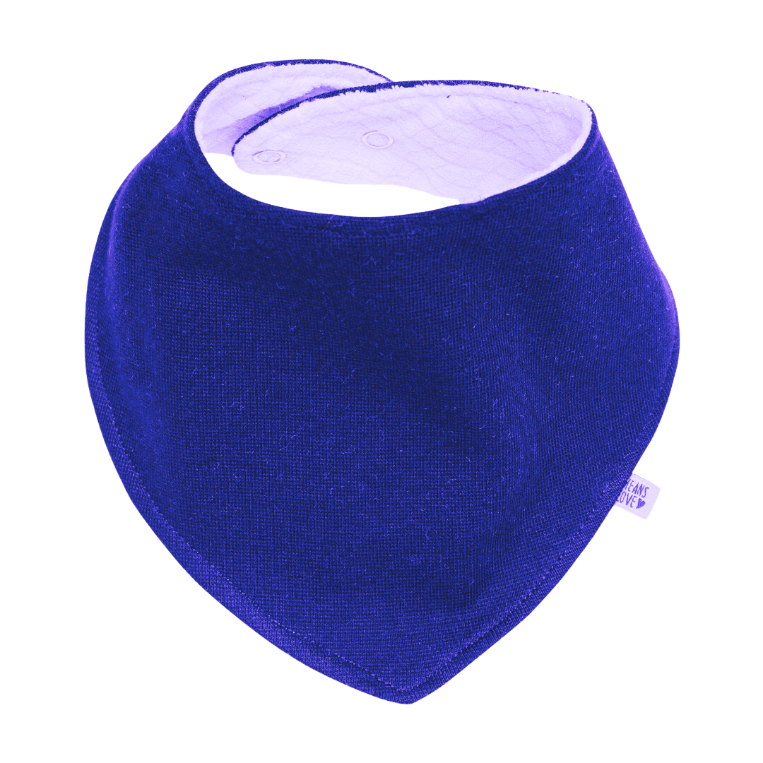 Bandana Babador Bebê Unissex - Tecido Algodão Stretch Liso |  Cor Azul Royal