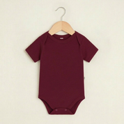 Body Manga Curta – Algodão Stretch | Merlot