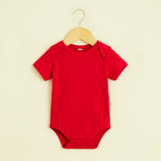 Body Manga Curta - Algodão Stretch | Vermelho