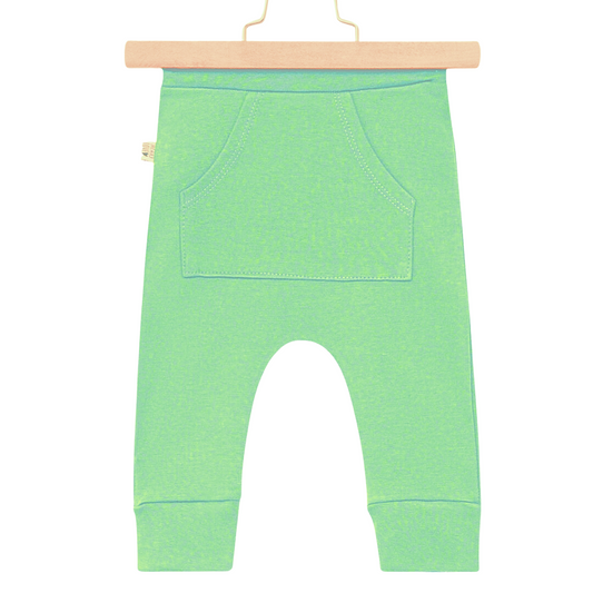 Calça Bebê/Infantil com Bolso - Menta