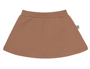 Saia com Short Infantil Menina – Tecido Algodão Liso | Cor Caqui