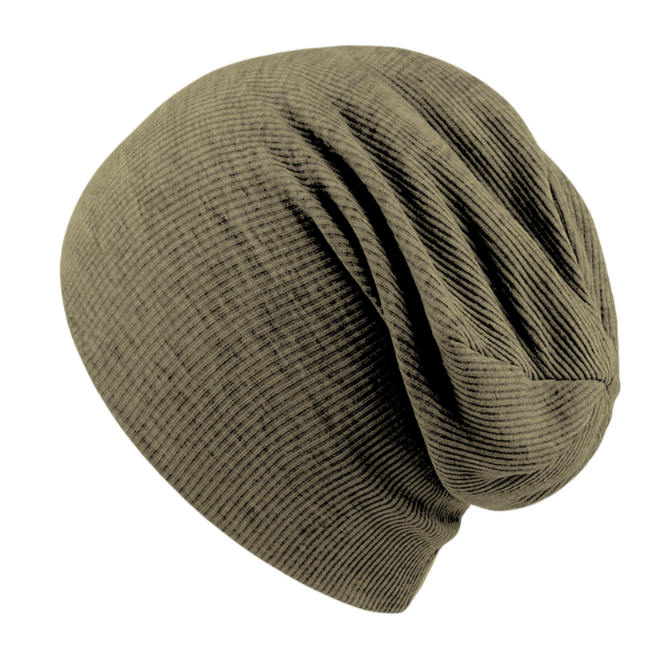 Touca Gorro Bebê/Infantil Estilo Beanie Adaptável - Canelado Premium | Preto Mescla