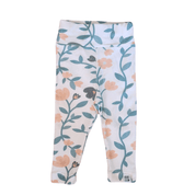 agora para Legging Bebê e Infantil Menina - Tecido Cotton Estampado | Floral Antigo