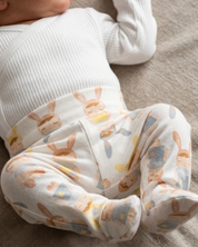 Kit: Body Kimono + Calça e Touca Orelhinha – Recém-Nascido à 3 Meses | 100% algodão - Branco Puro e Angela Doll