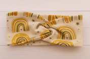 Faixinha de Cabelo Bebê - Algodão Premium Estampa Exclusiva | Arco Iris Boho