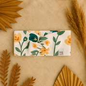 Faixinha de cabelo Bebê – Algodão Premium Estampa Exclusiva | Floral Vintage Tons de Verde