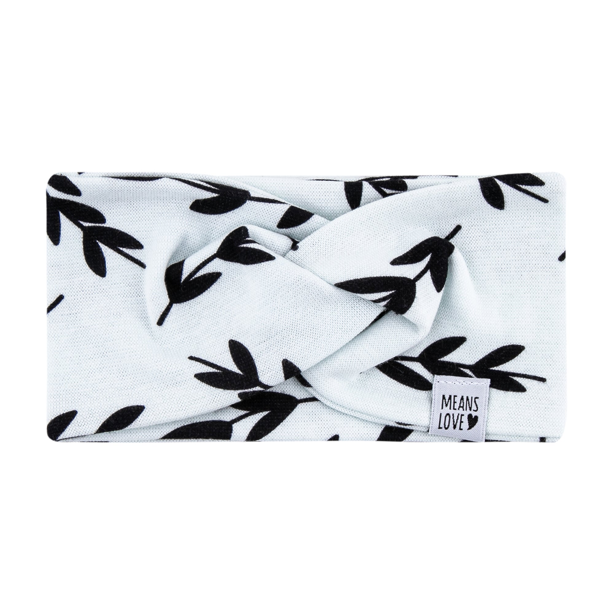 Faixinha de Cabelo Bebê - Algodão Stretch Estampa Exclusiva | Folhas