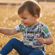 Body Bebê e Infantil Unissex – Manga Curta - Malha Body Algodão Estampado | Cartoon