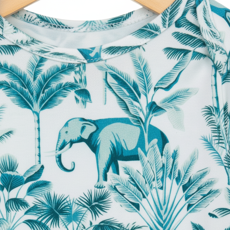 Body Bebê/Infantil Manga Curta Unissex - Algodão Premium Estampado Exclusiva | Selva