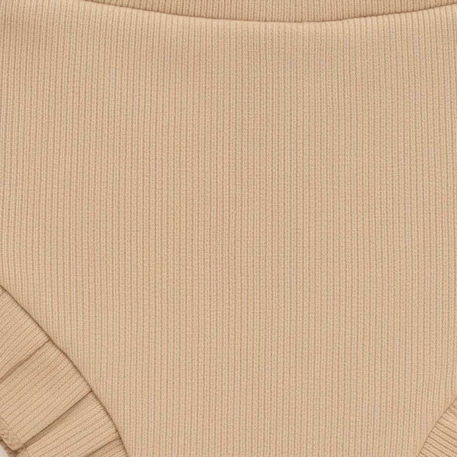 Short Bebê e Infantil Menina – Tecido Canelado Premium Liso | Areia