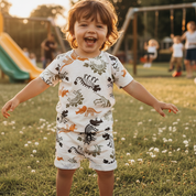 Bermuda Bebê/Infantil Menino – Malha Algodão Estampado | Fósseis