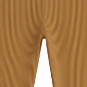 Legging Bebê e Infantil Menina – Canelado Algodão Premium Liso | Marrom Claro