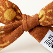 Par de Presilhas de Cabelo Infantil - Algodão Premium Estampa Exclusiva | Sol e Arco Iris Boho
