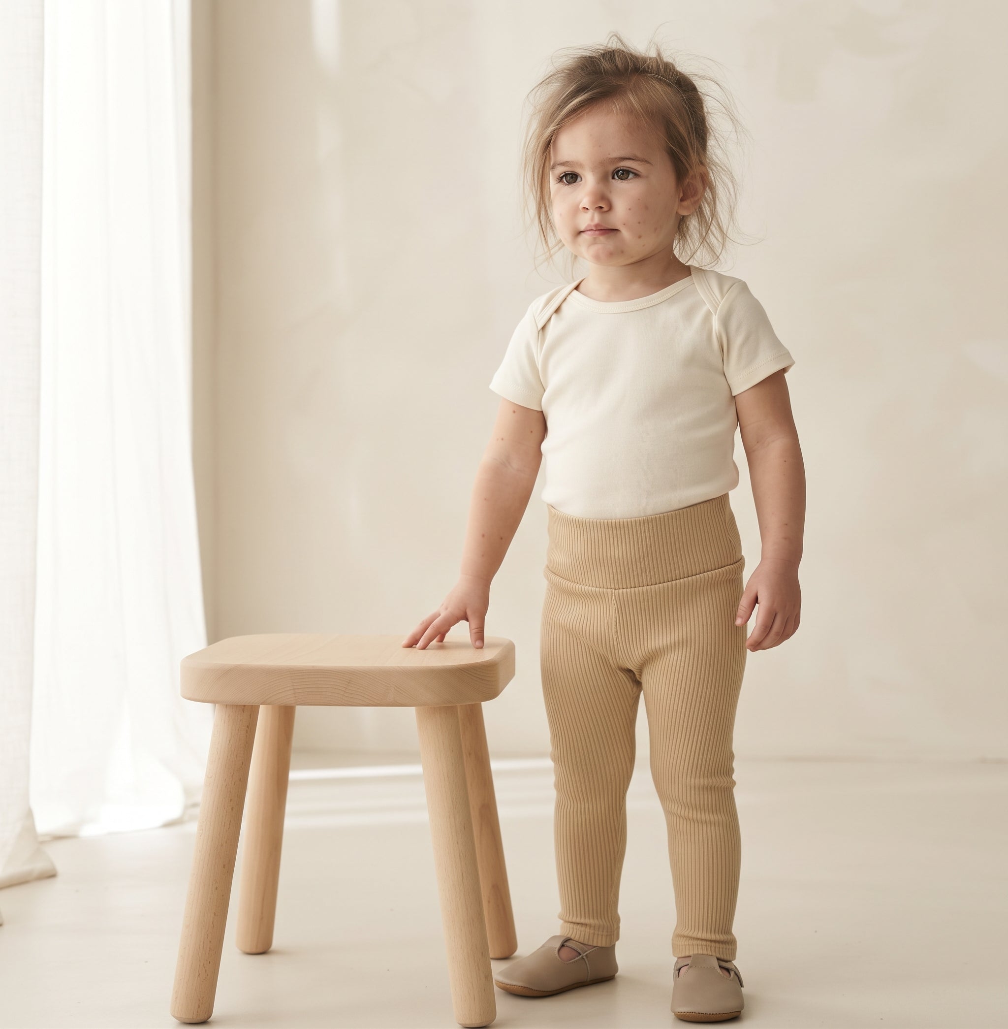 Legging - Algodão Canelado | Areia