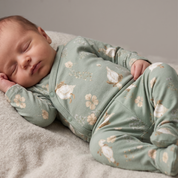 Kit Body Kimono + Calça com Pezinho Recém-Nascido a 3 Meses - Cotton Adapt | Gansinhos