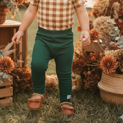 Legging Bebê e Infantil Menina – Canelado Algodão Premium Liso | Jade