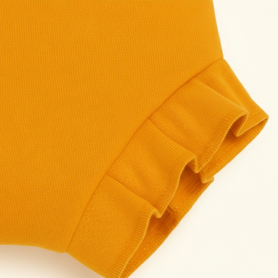 Short Bebê e Infantil Menina – Algodão Premium Liso | Amarelo