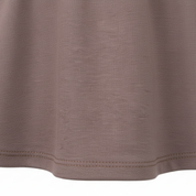 Saia com Short Infantil Menina – Algodão Premium Liso | Caqui