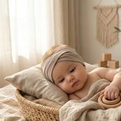 Faixinha de Cabelo - Malha Algodão Lisa | Nude