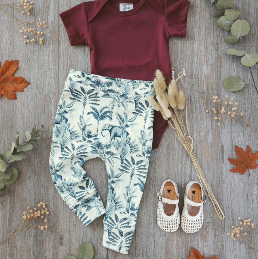 Calça Bebê/ Infantil Unissex - Algodão Premium com Estampa Exclusiva | Selva