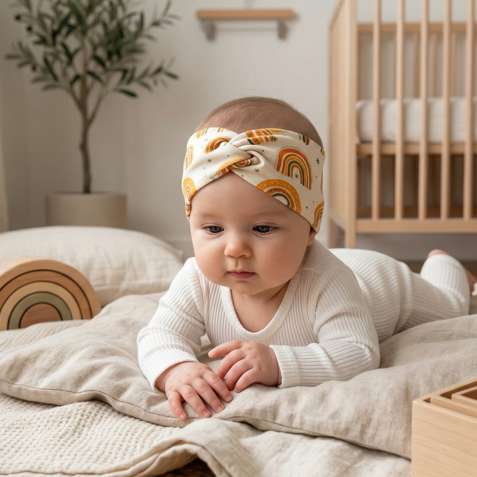 Faixinha de Cabelo  - Algodão Premium | Arco Iris Boho