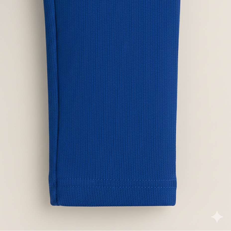 Legging Bebê e Infantil Menina – Algodão Stretch Premium Liso | Azul Royal