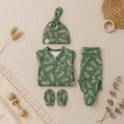 Saída Maternidade Recém-Nascido 4 Peças - Cotton Adapt | Oliveiras da Sorte